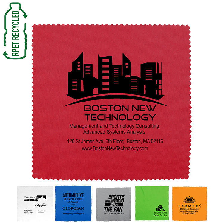 "ONECLEANSCREEN XL" - 8" X 8" 100% Microfiber Recycled RPET Polyester Cleaning Cloth & Screen Cleane 38