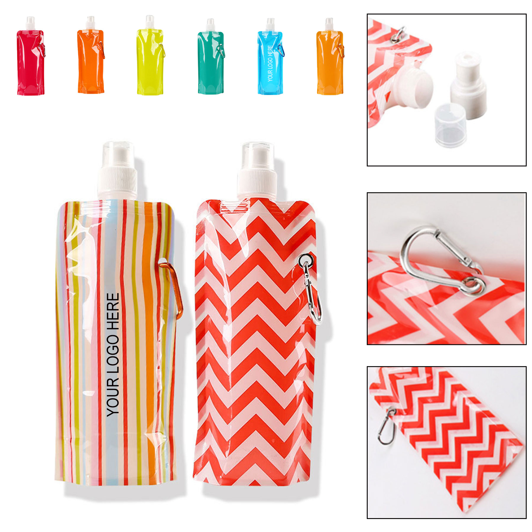 16oz Collapsible Water Bottle 1