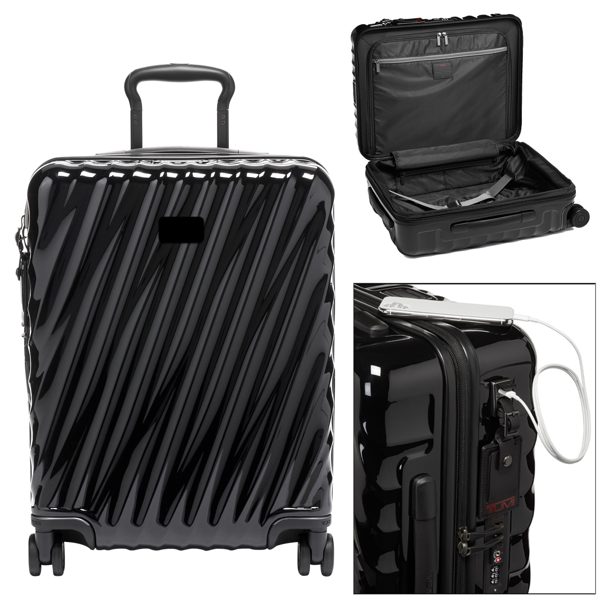19 Degree Continental Expandable 4 Wheeled Carry On