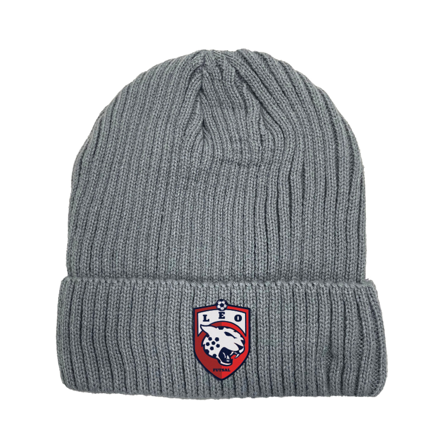Ribbed Pattern Knit Beanie w/Plush Lining 2