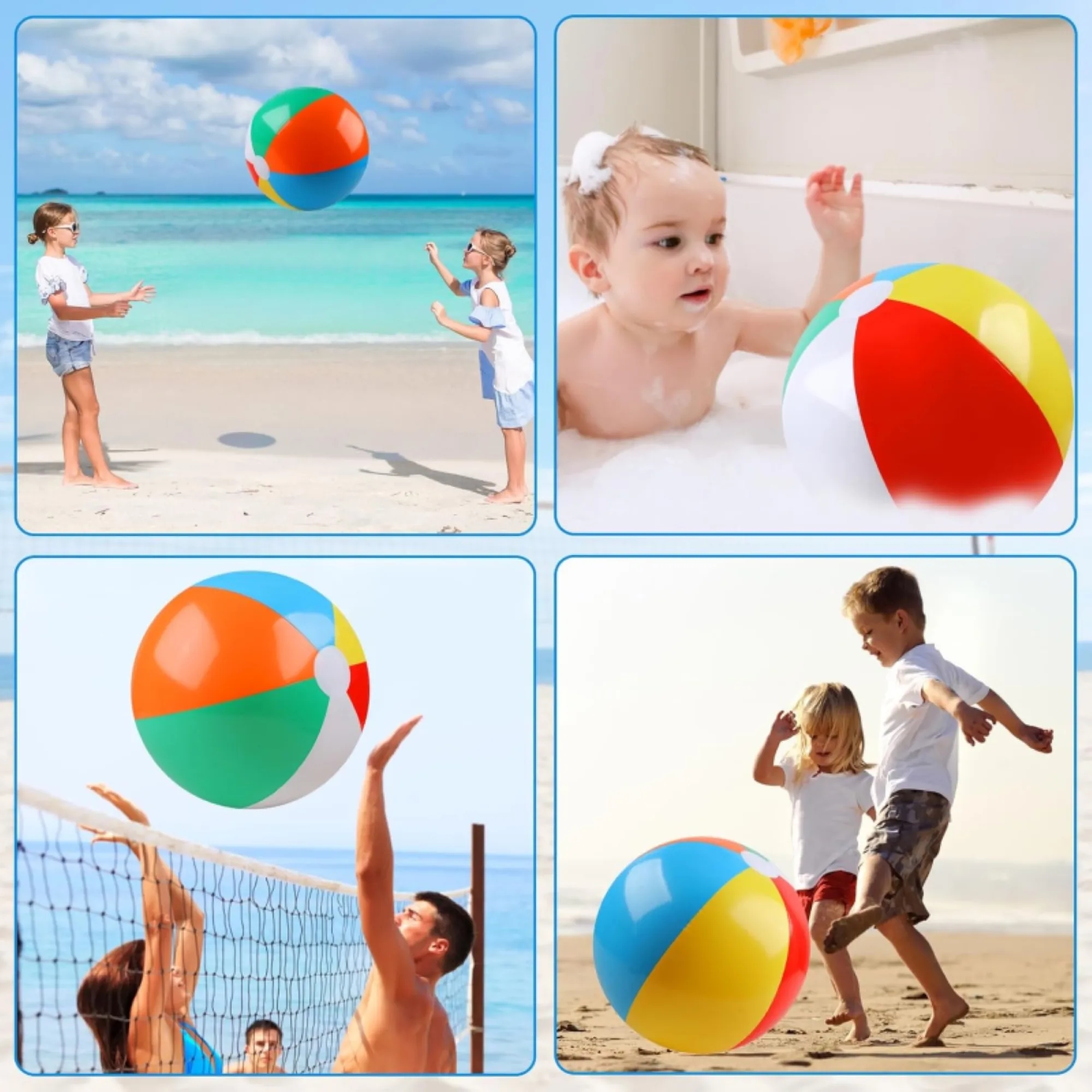 PVC Inflatable Children's Water Sports Beach Ball 4