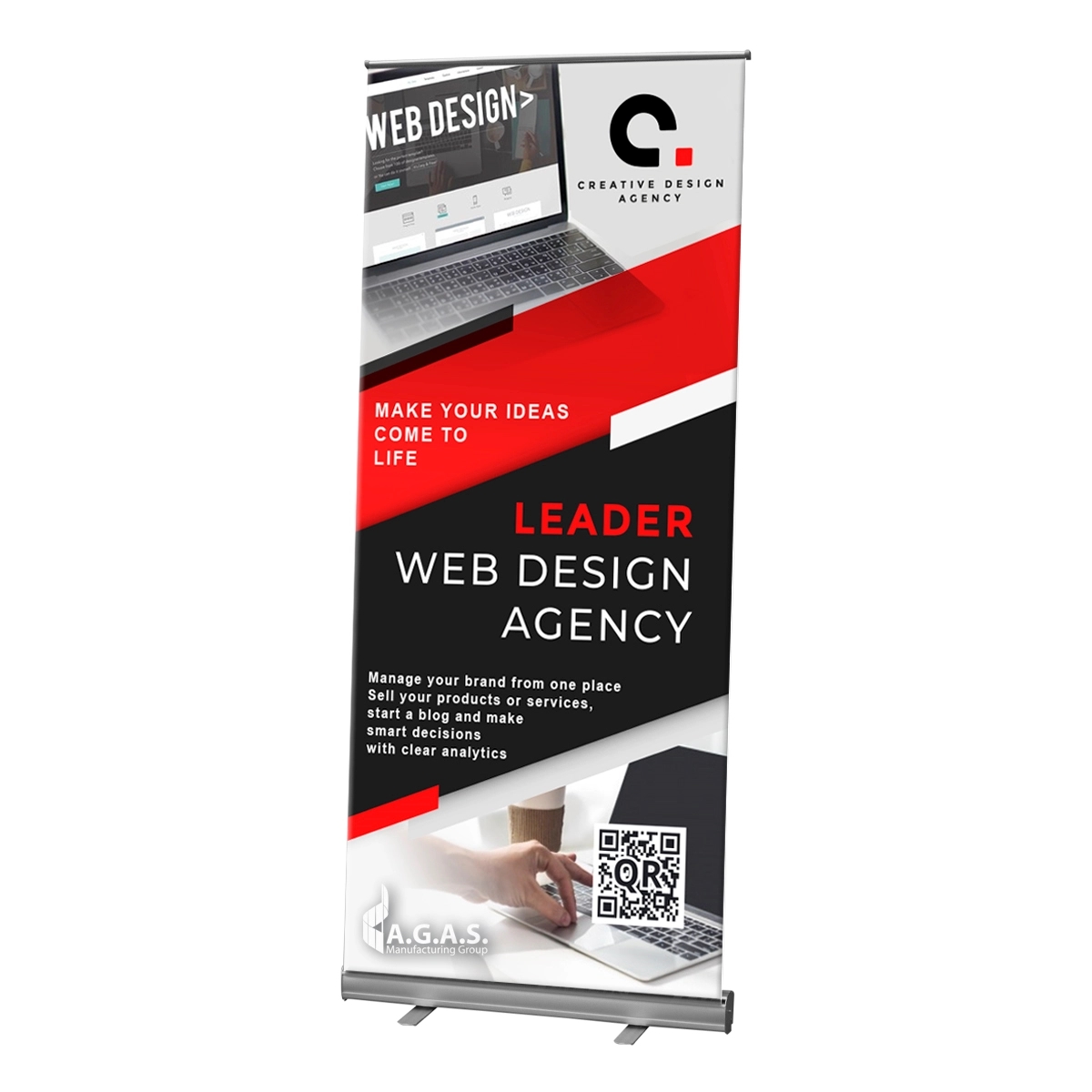 10 oz Vinyl Standard Pull-Up Banner (Banner only) 1