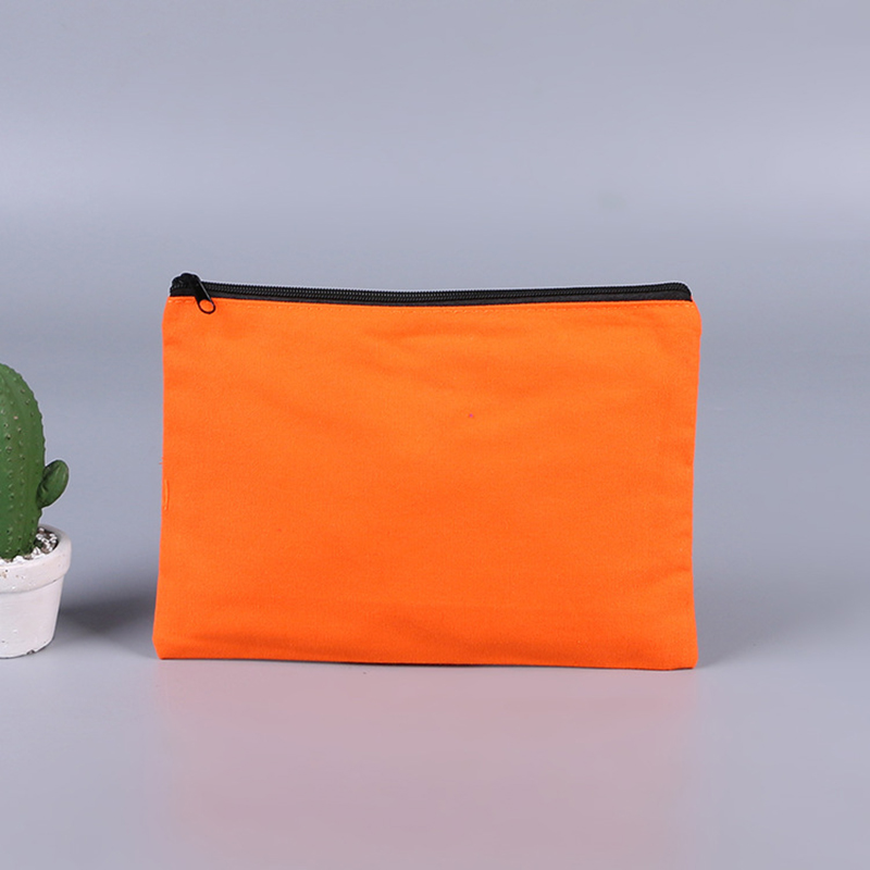 Canvas Pouch with Black Zipper-Assorted Colors, custom tote bag with logo imprint 4
