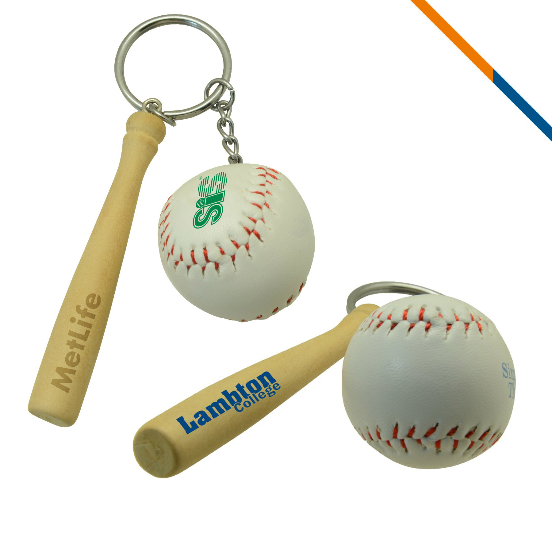 Baseball Bar Keychain 3