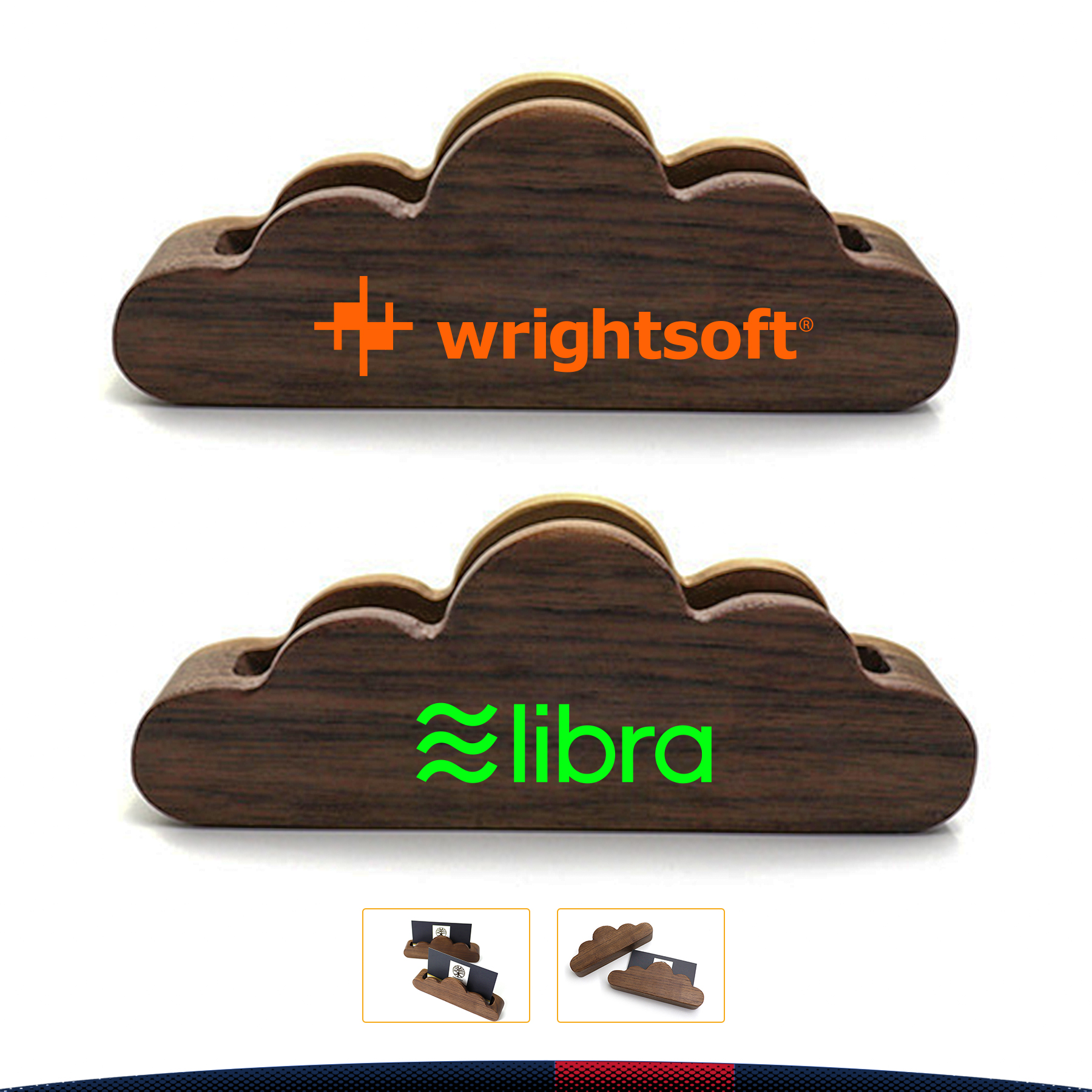 Cloud Business Card Holder 3