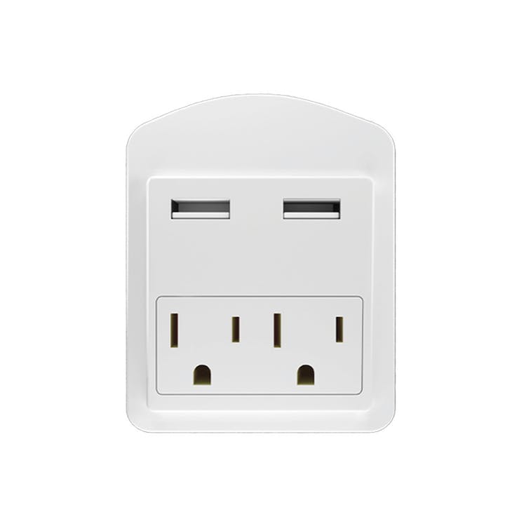 Wall Outlet Extenders - 2x AC 2x USB 2
