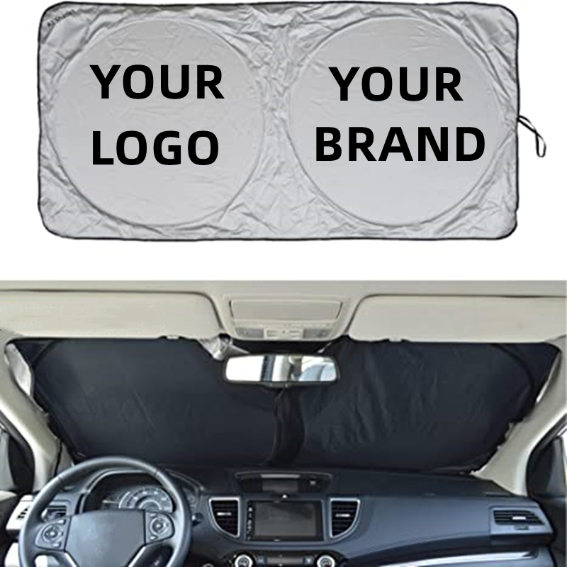 Windshield Sun Shade with 2 Round Loops 3