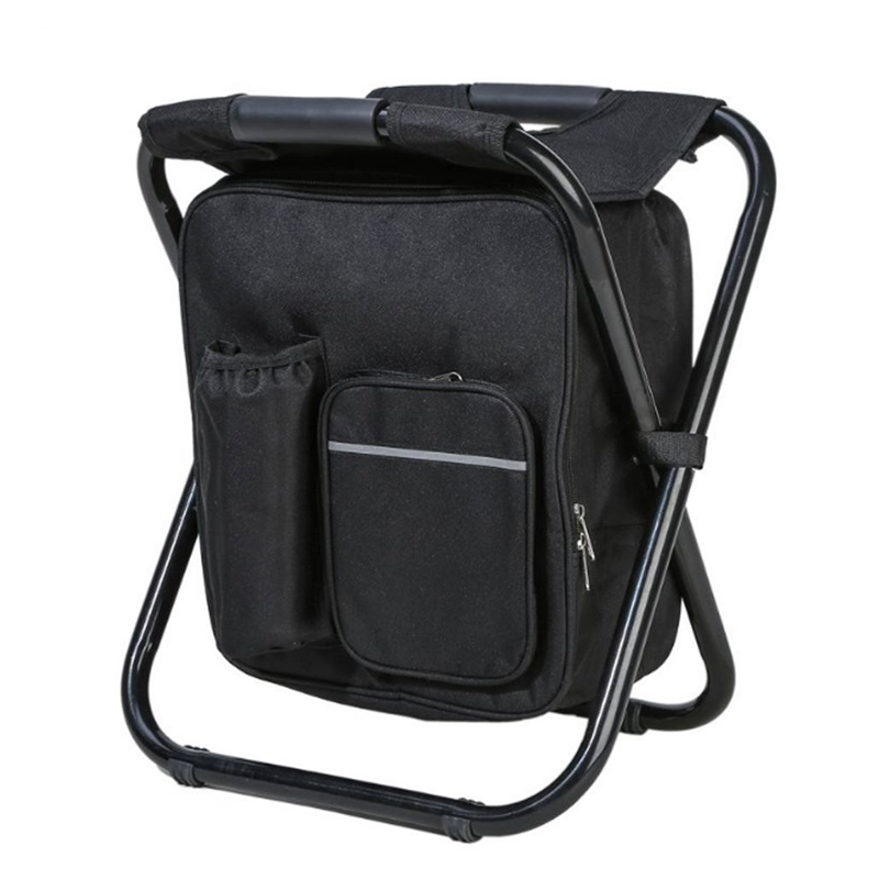 Outdoor Folding Backpack Insulated Cooler Chair 5