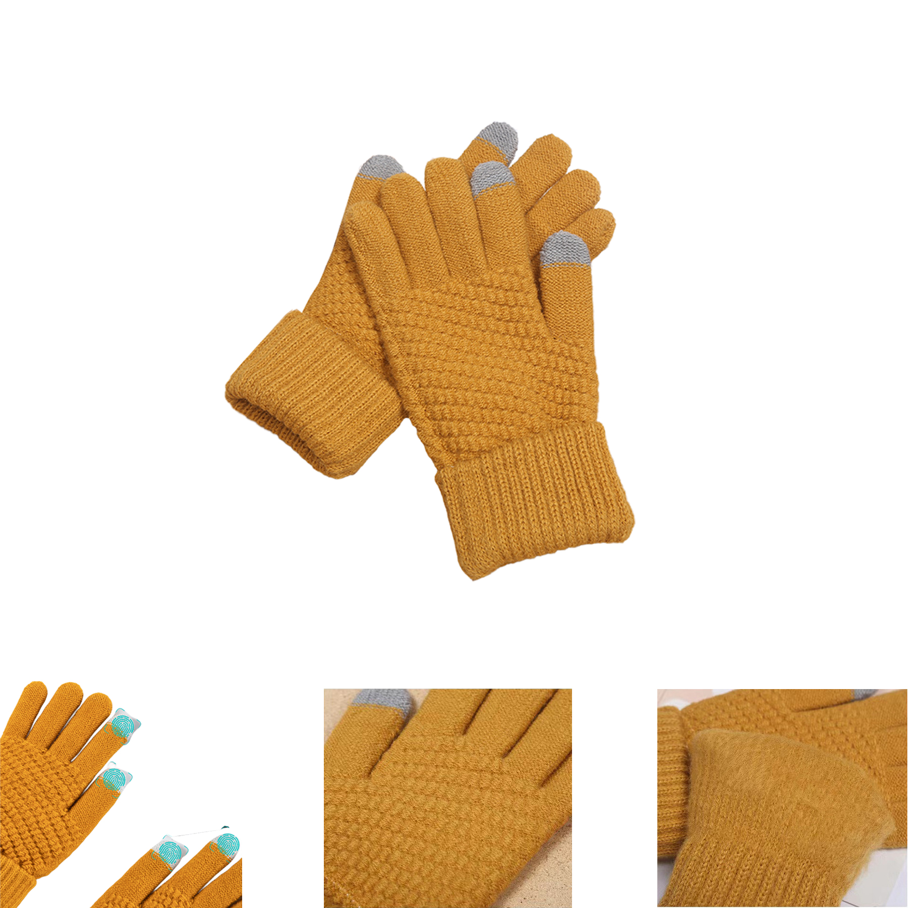 Knit Touchscreen Texting Gloves 4