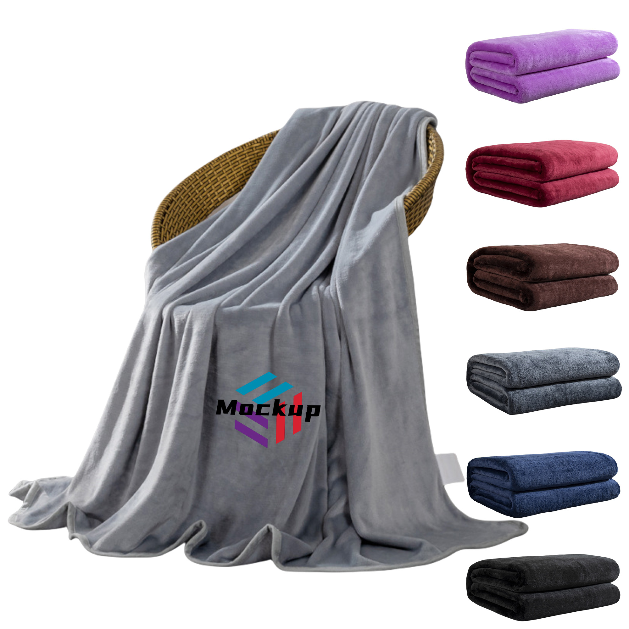 Travel Flannel Bed Sofa Blanket 6