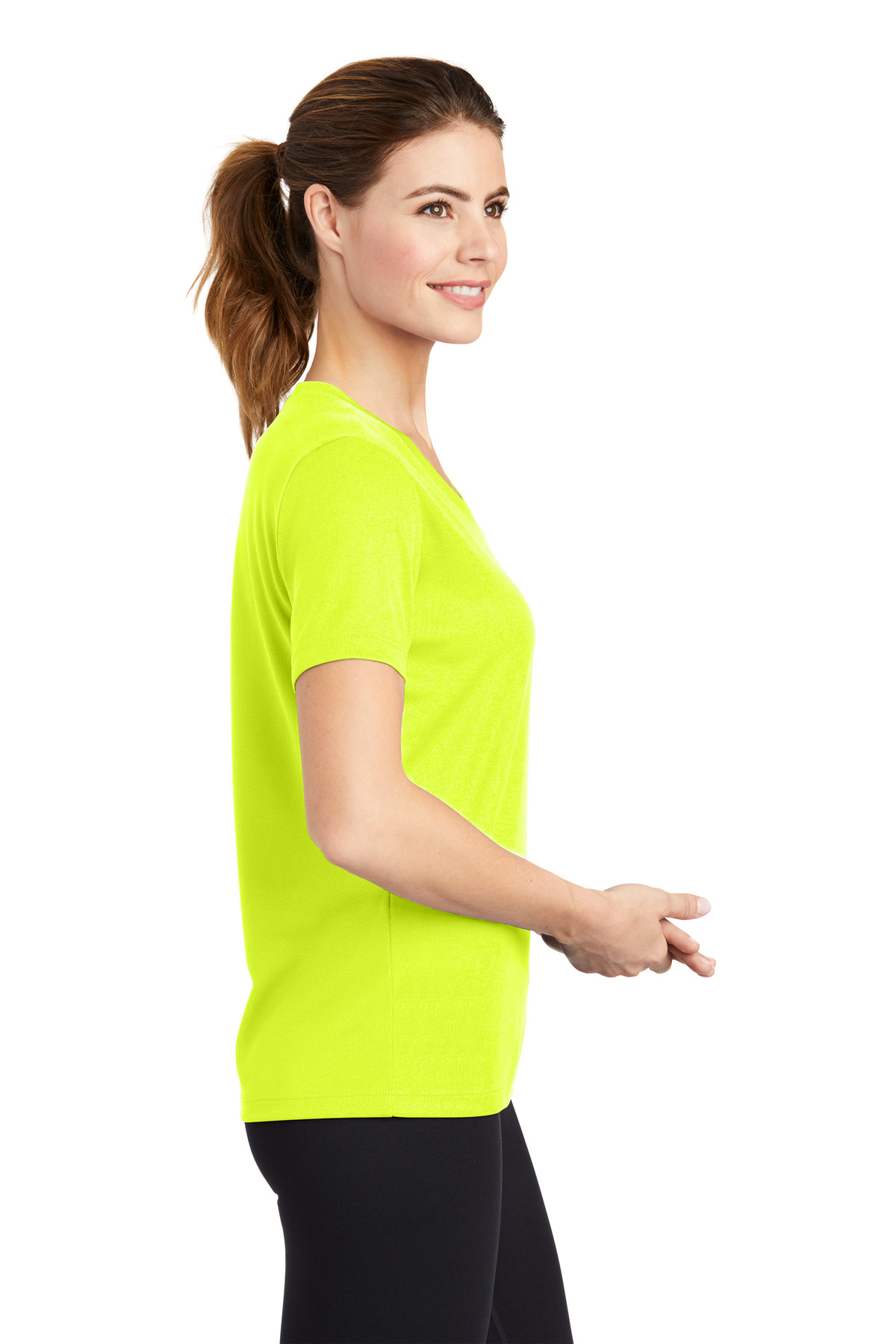 Sport-Tek Women's PosiCharge RacerMesh V-Neck Tee. LST340 78