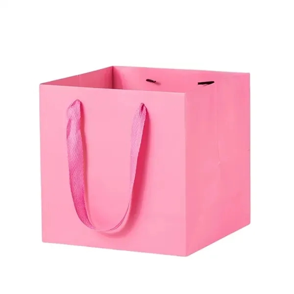 Square Kraft Paper Gift Tote Bag 8