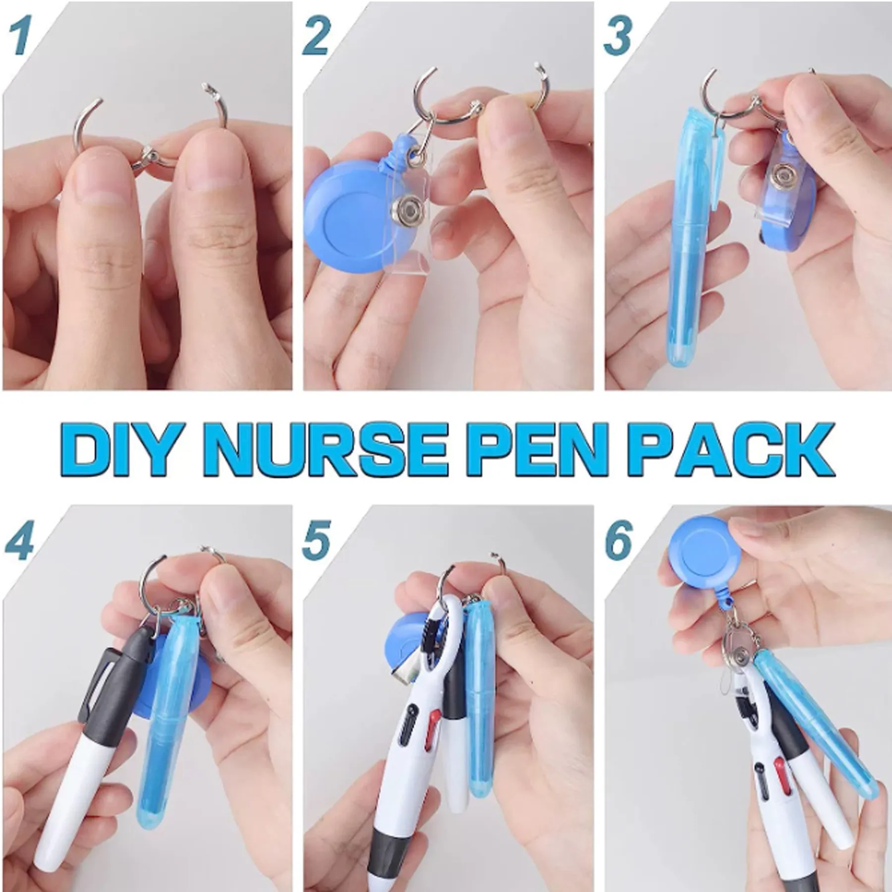 Medical Pen Set with Easy to Pull Buckle 6