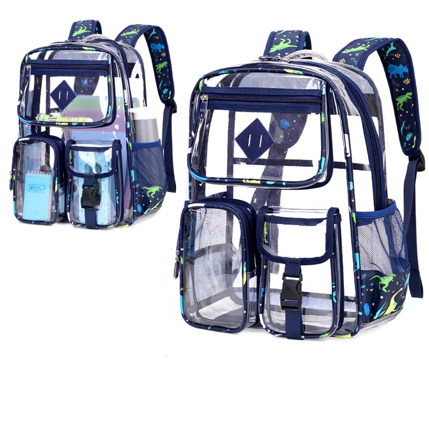 Large Clear Waterproof PVC Backpack 3