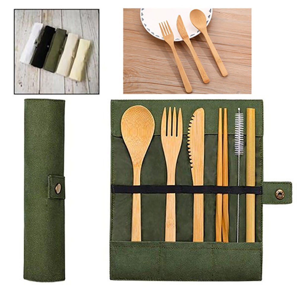 Eco-Friendly Bamboo Utensils Cutlery Set 2