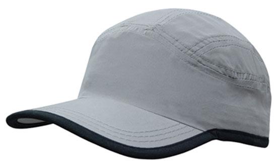 Microfibre Sports Cap with Trim on Edge of Crown & Peak 9