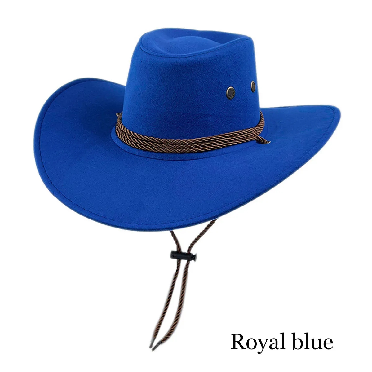 Fashion National Retro Drawstring Jazz Western cowboy hat 7