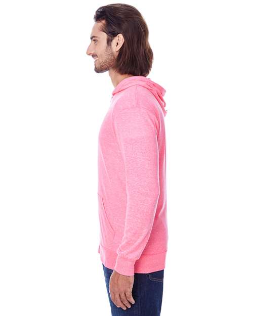 Unisex Triblend Full-Zip Lightweight Hooded Sweatshirt - 302Z 21