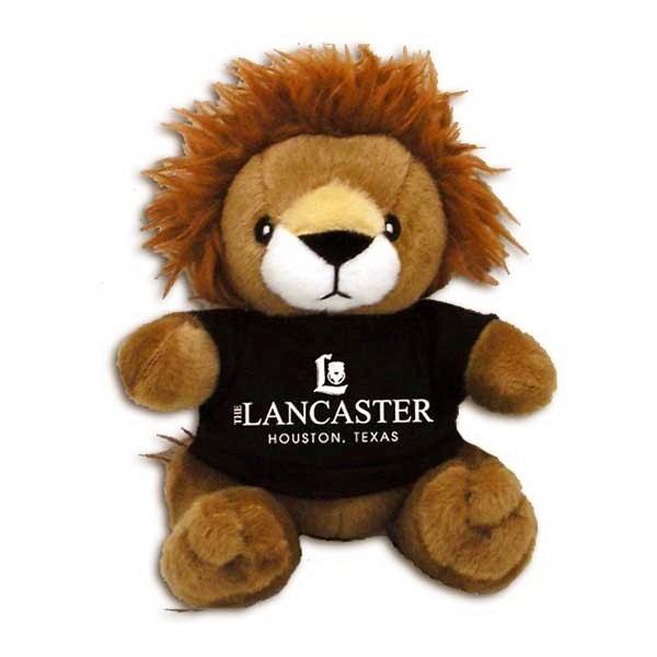 6" Beanie Lion with Embroidered Eyes