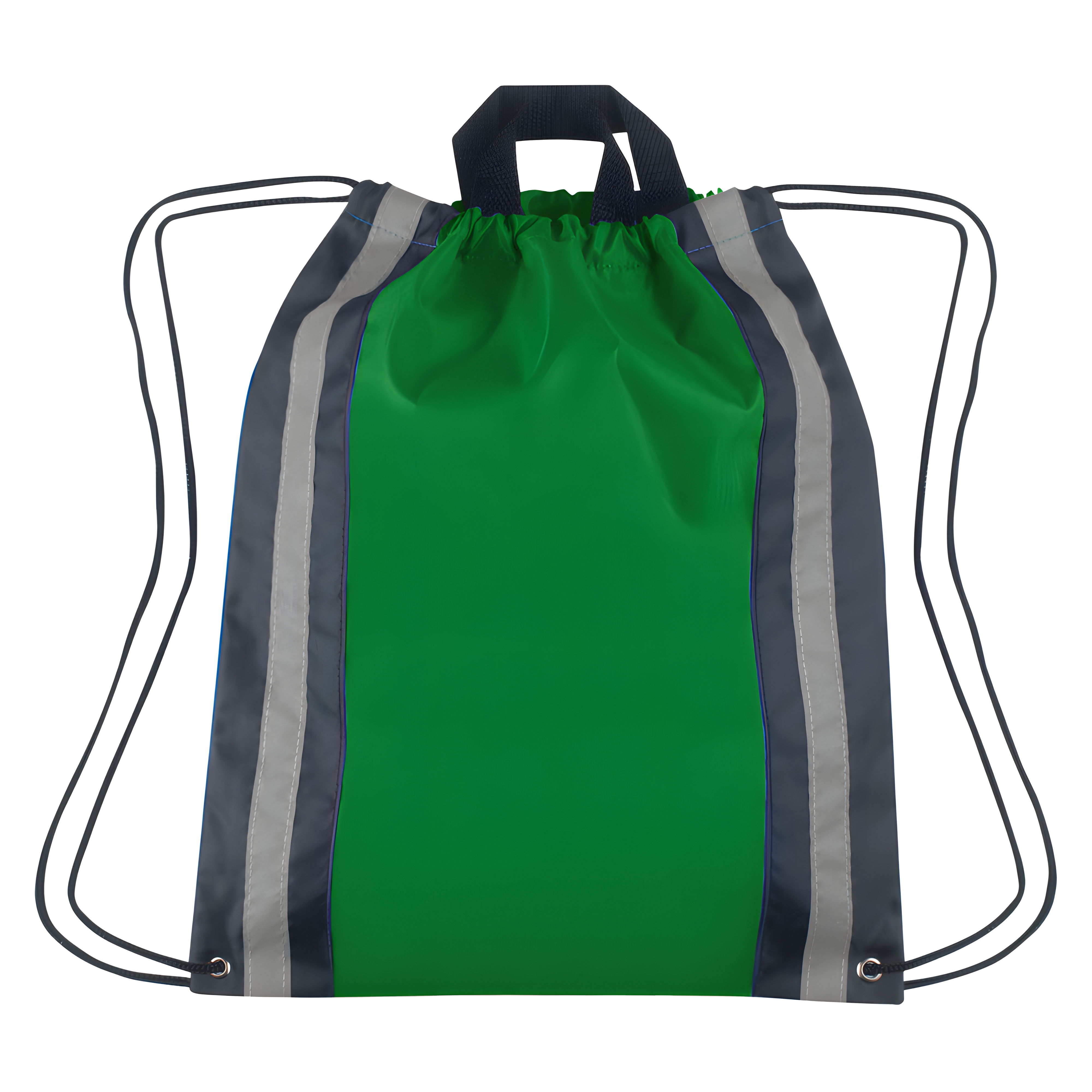 Vertical Reflective Drawstring Backpack Tote 22