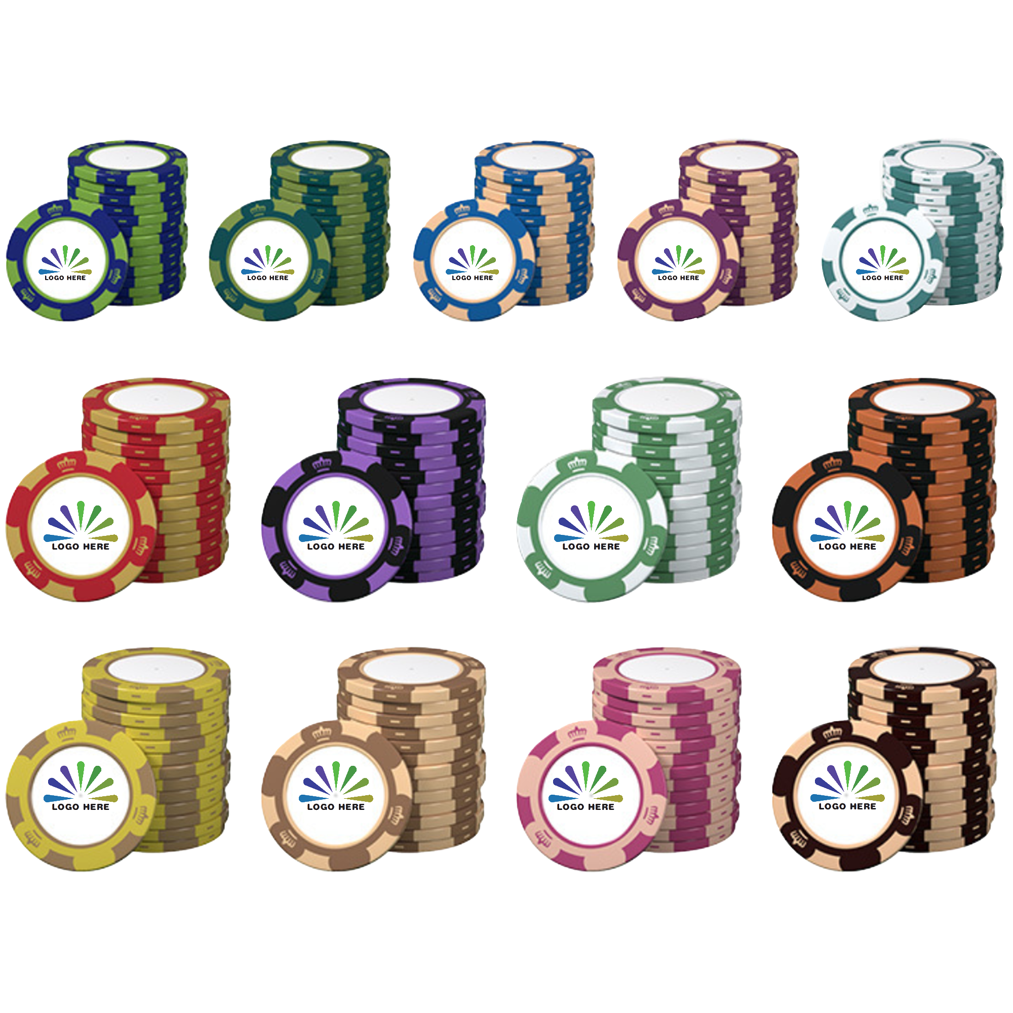 Clay Poker Chip Full Color 2