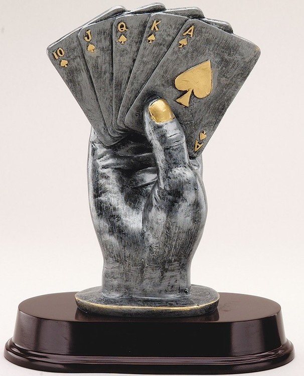 9" Tall Hand of Cards Figure Award 2