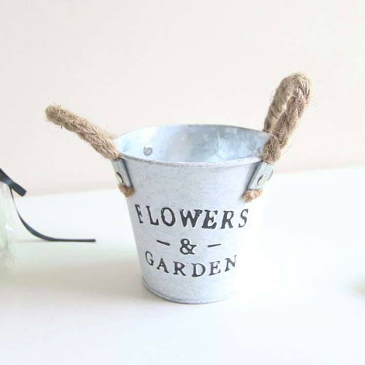 Metal Flower Bucket 6