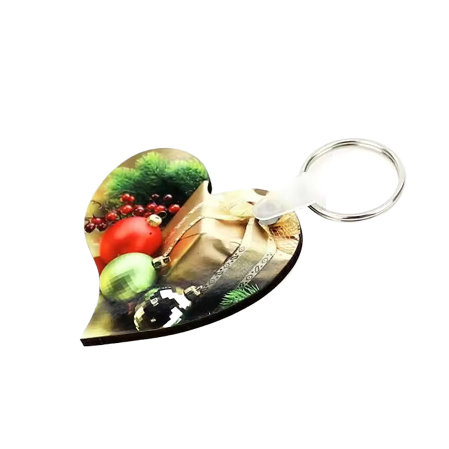 Sublimation Heart Shape MDF Keychain 2