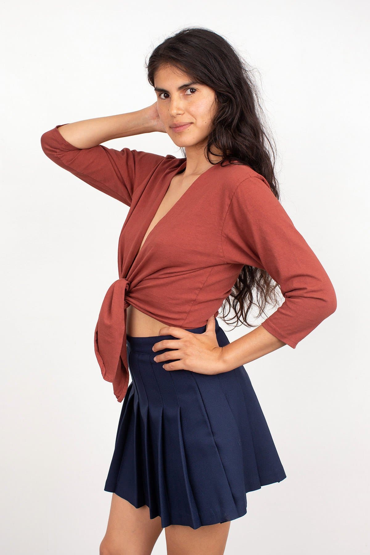 LE WEEKEND TIE FRONT BLOUSE 7
