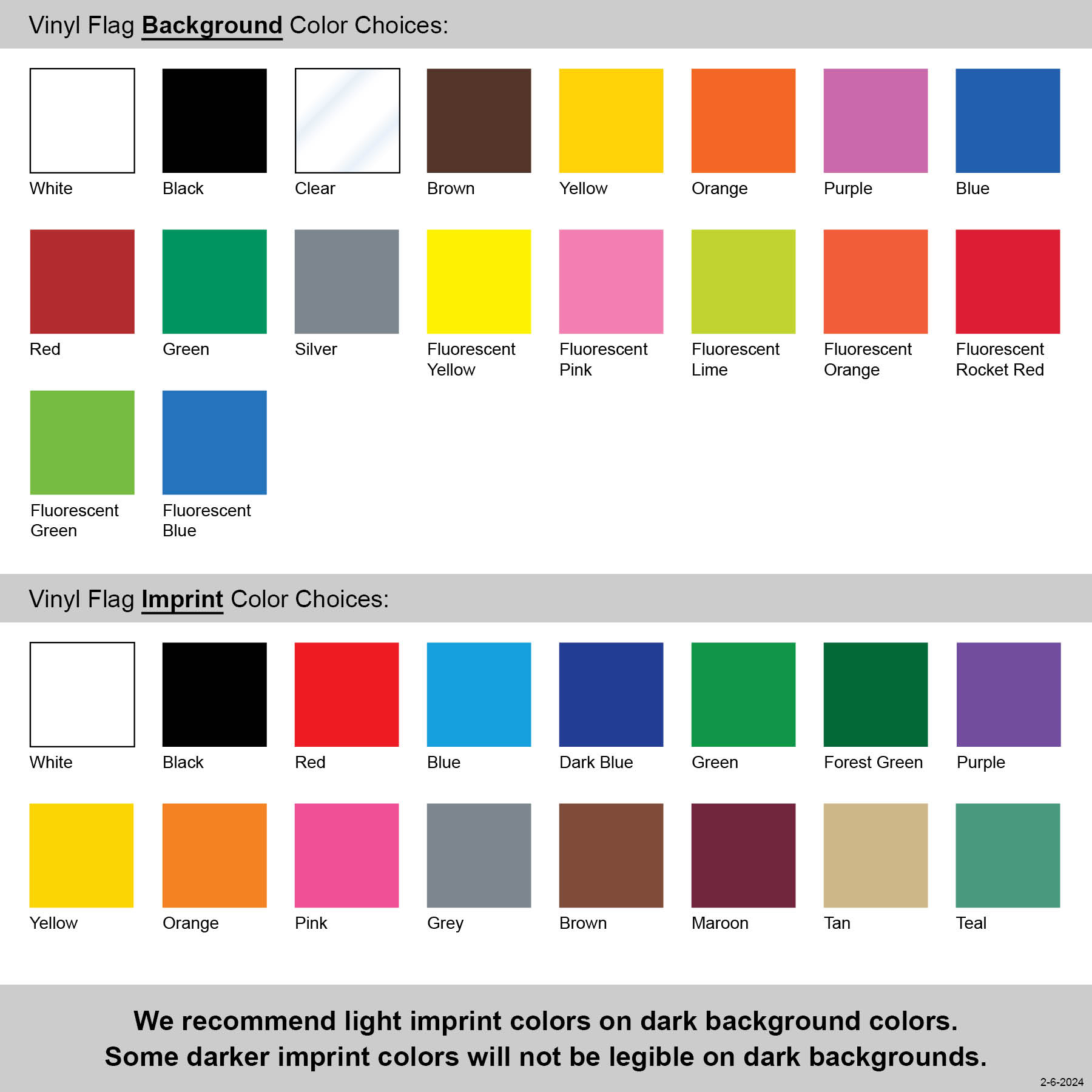 1-Color 4" x 5" Custom Vinyl Marking Flag with 36" Wire 22