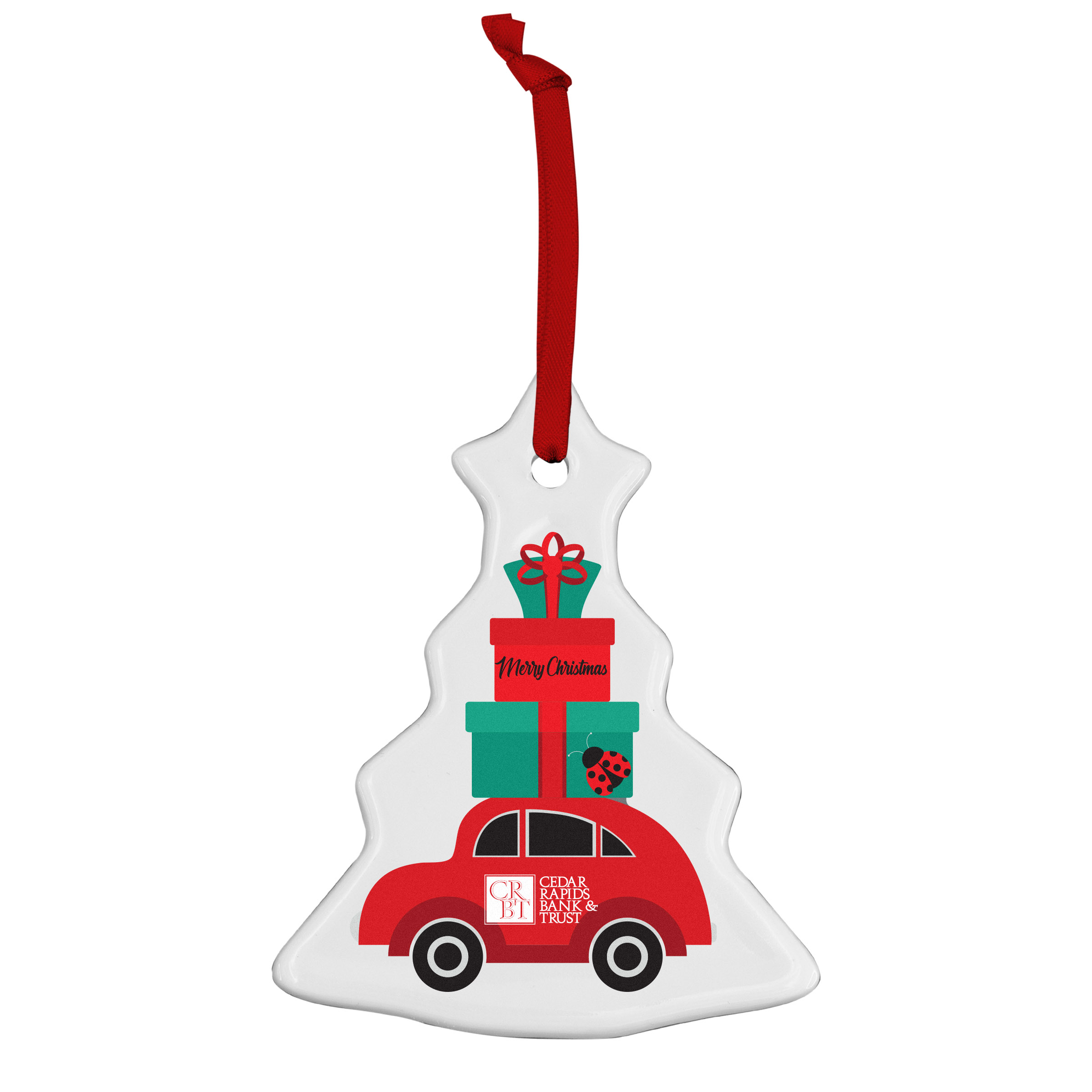 Christmas Tree Ceramic Holiday Ornament 4