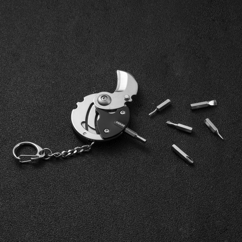 Folding Knife Screwdriver Set Keychain 5