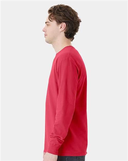 Unisex Garment-Dyed Long Sleeve T-Shirt With a Pocket - GDH250 19
