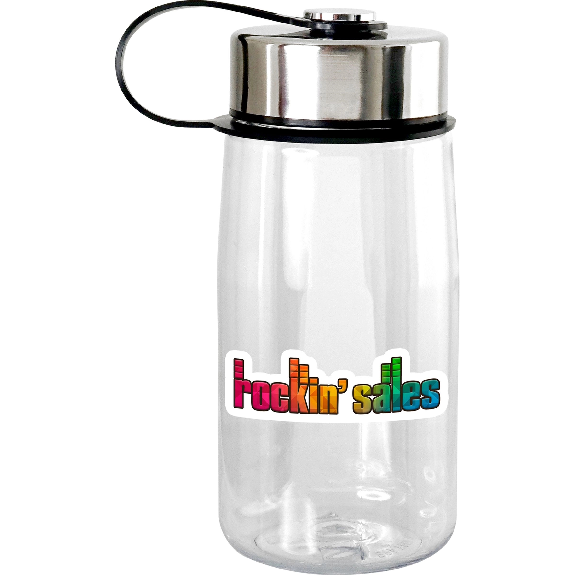 Metal Lanyard Lid 18 oz. Recycled Bottle 5
