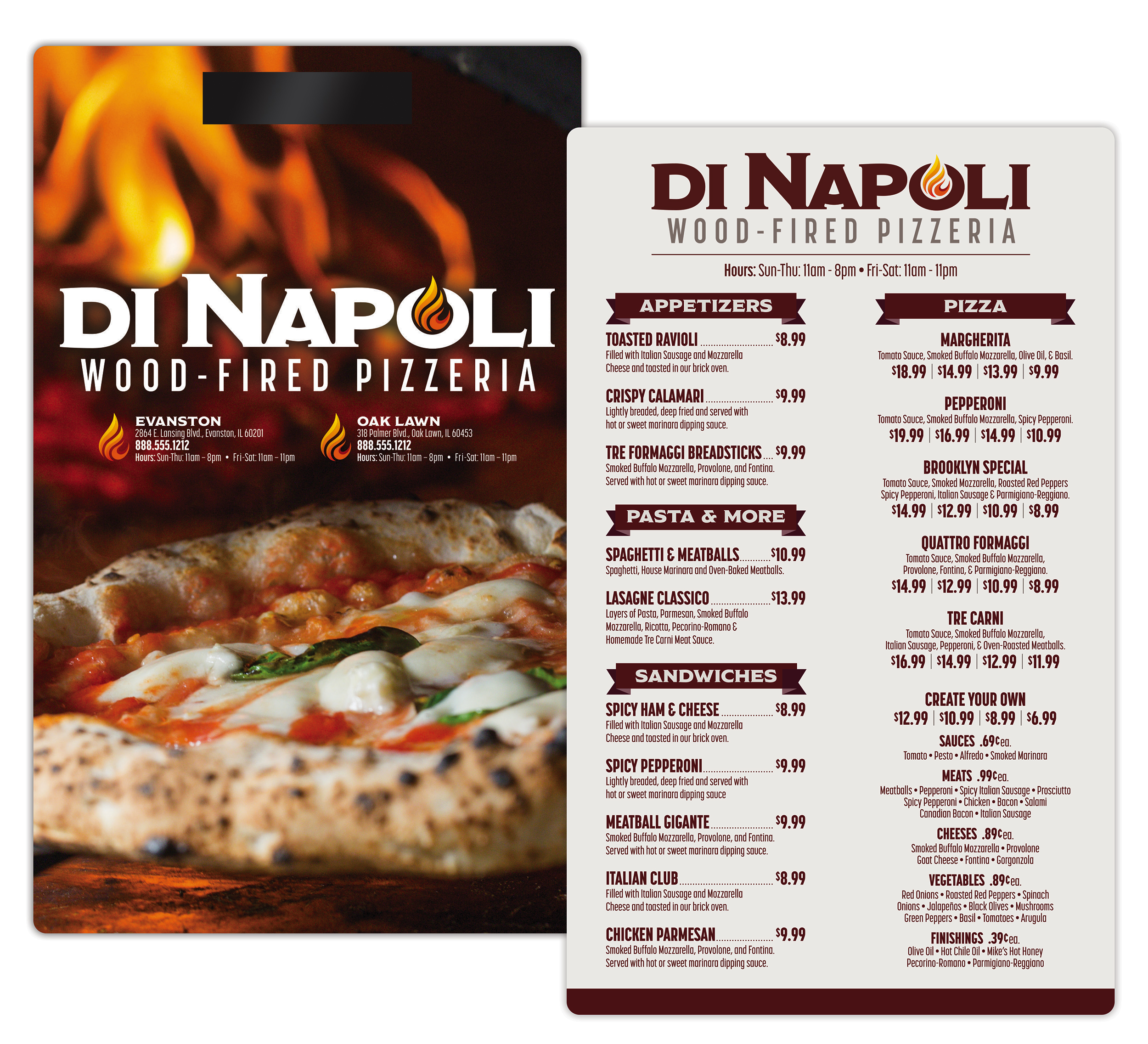 Menu Laminated - 5.25x8.5 - 14 pt. 3