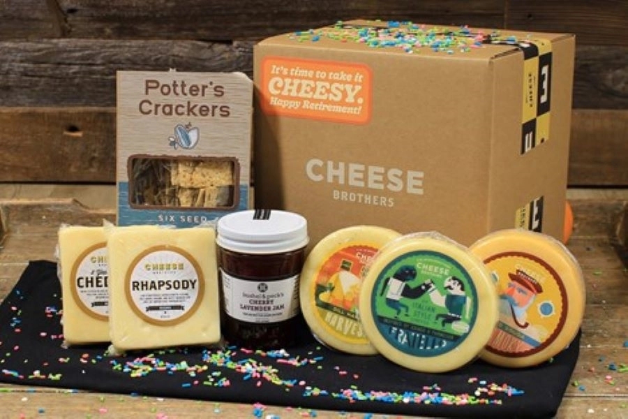 Cheese Bros. Take It Cheesy Retirement Food Gift Box 1