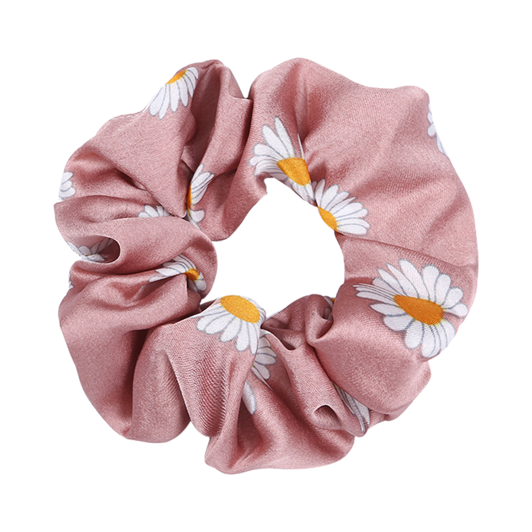 Full Color Printed Satin Silk Hair Scrunchies 10