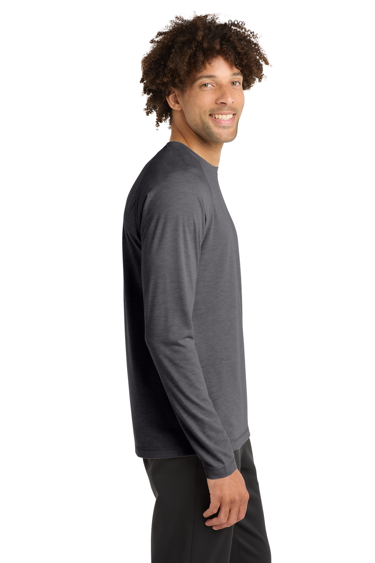 Sport-Tek PosiCharge Long Sleeve Tri-Blend Wicking Raglan Tee ST400LS 54