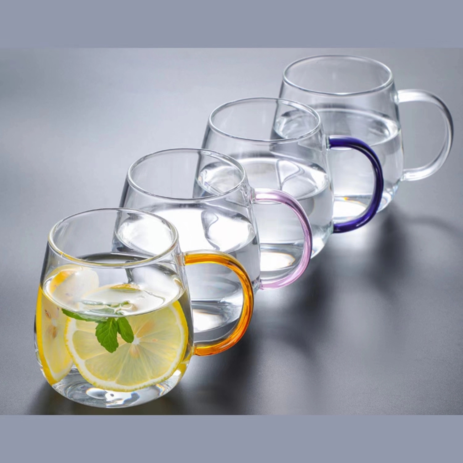 15.2 oz Glass Coffee Milk Tea Cups 4