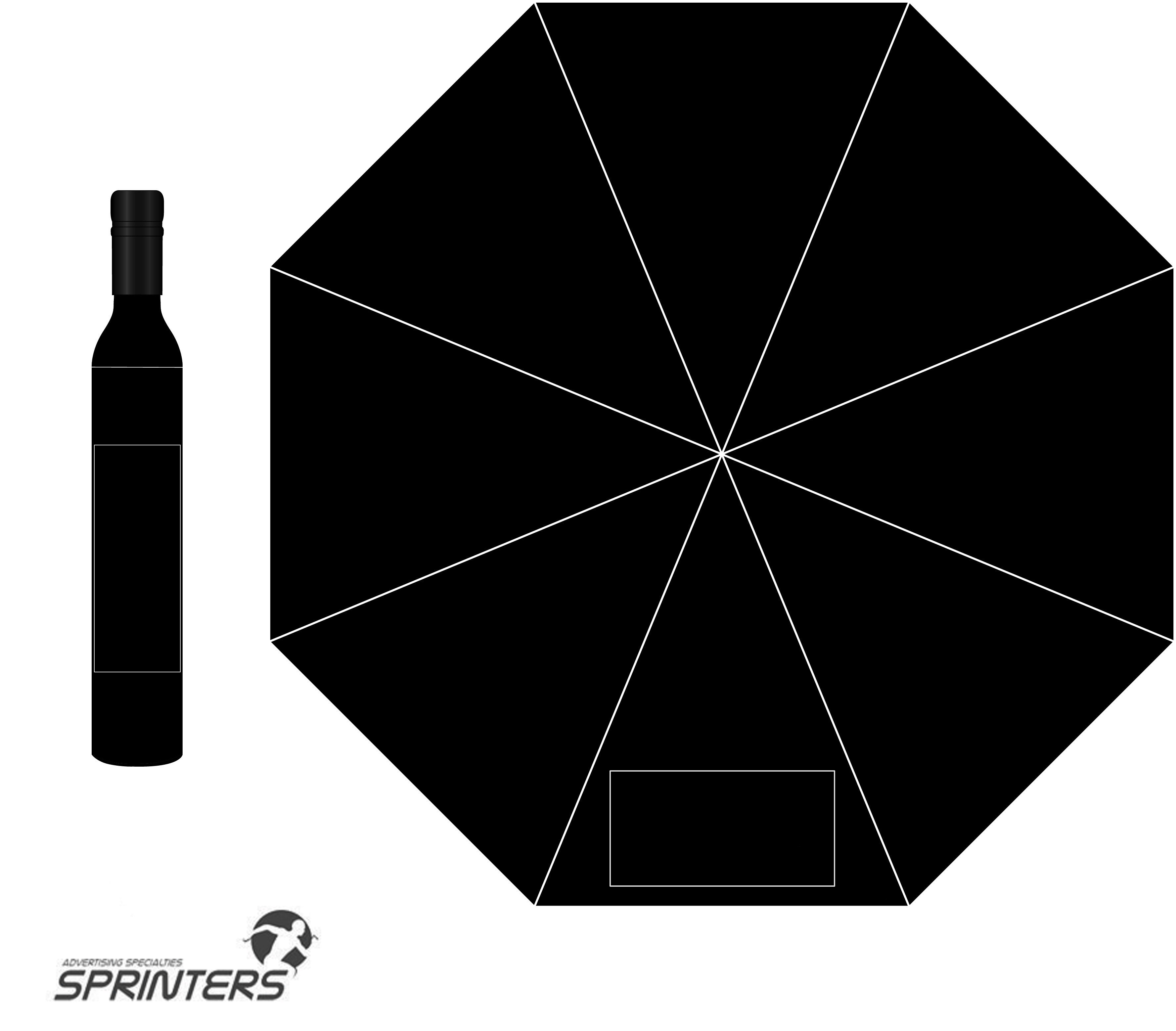 Colorful Folding Umbrella /W Wine Bottle Case 2