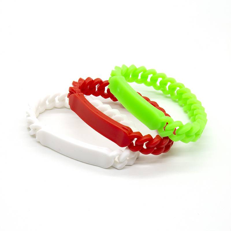 Webbing Silicone Wristbands Bracelet 6