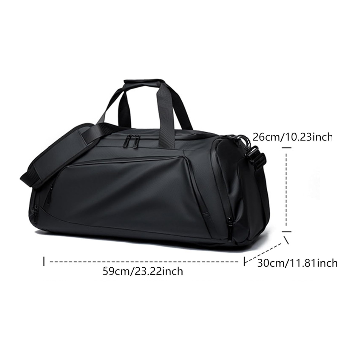 45L Versatile Travel Duffel Bag with Backpack Straps 1