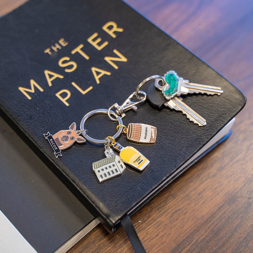 Diestruck Charm Keychain: 4 Charms 4