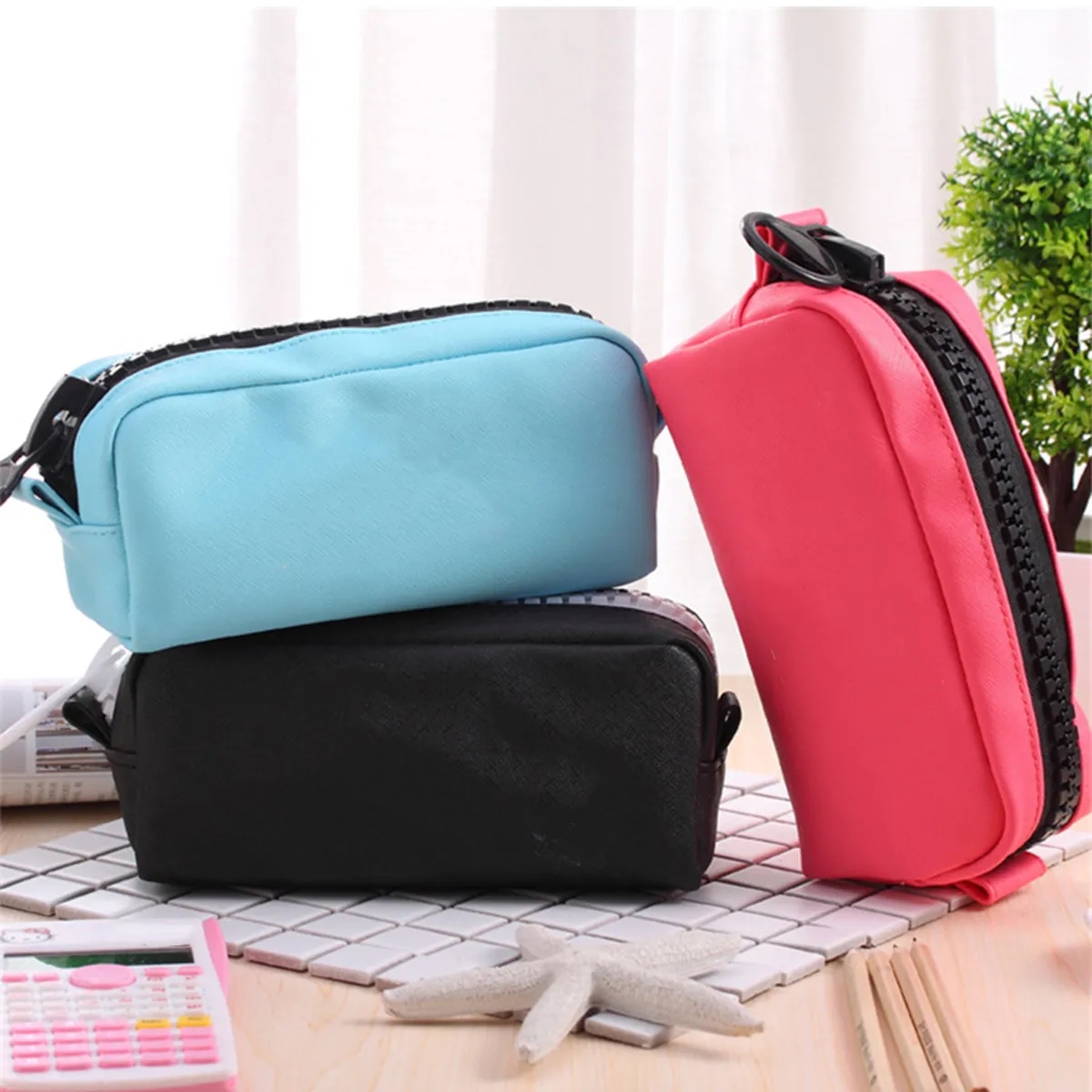 Portable School Office Supplies Pen & Pencil Bag 4