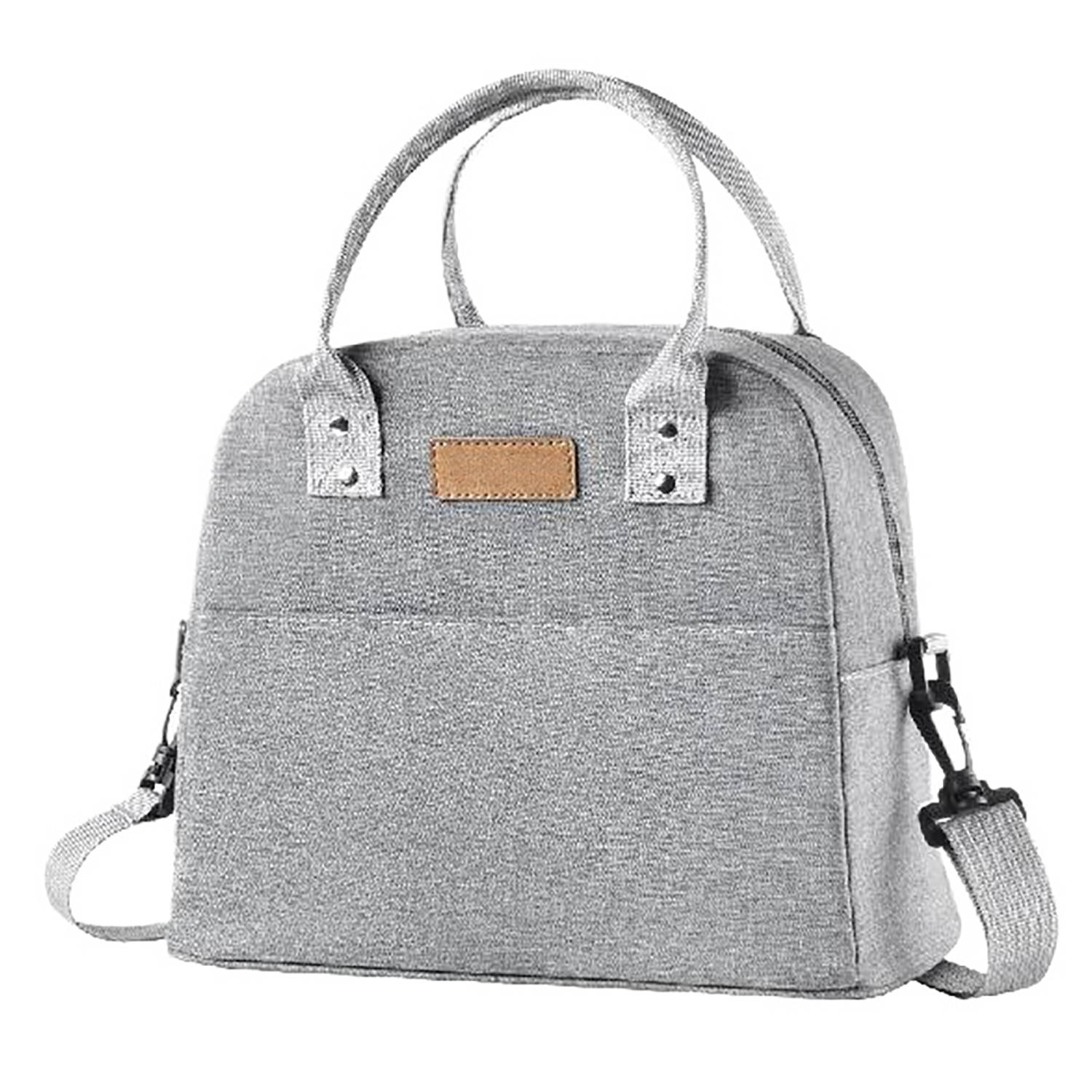 Oxford Insulated Lunch Crossbody Tote Bag 8