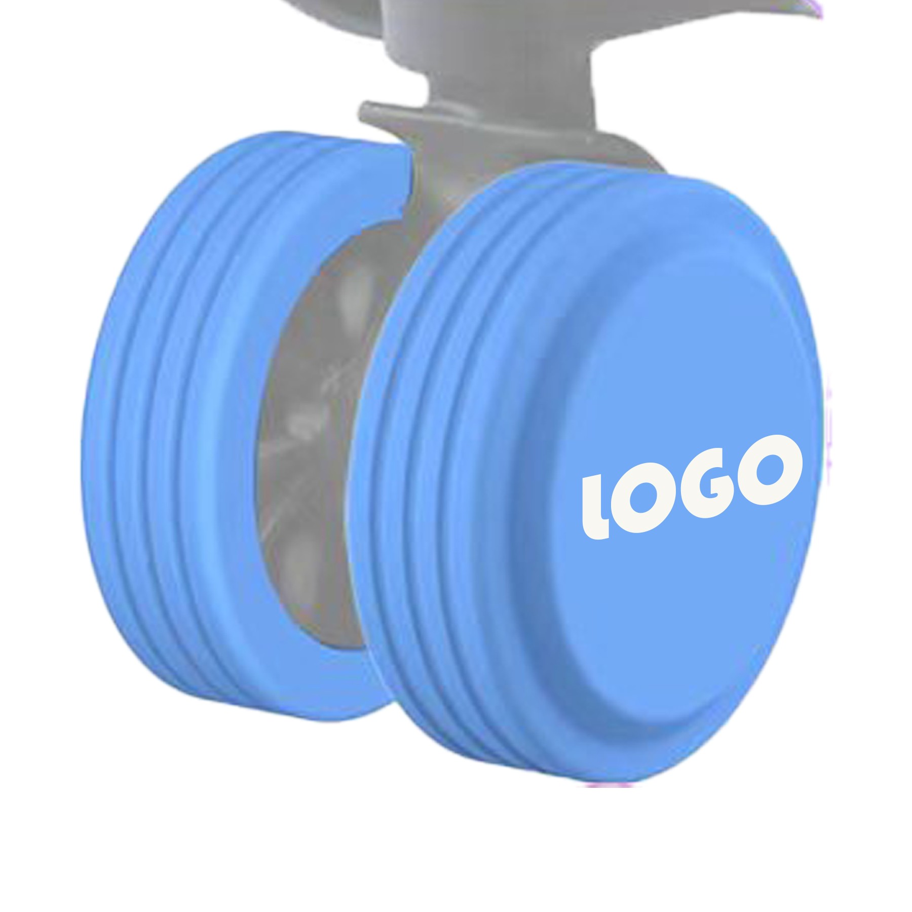 Noise-cancelling Silicone Trolley Case Caster Cover