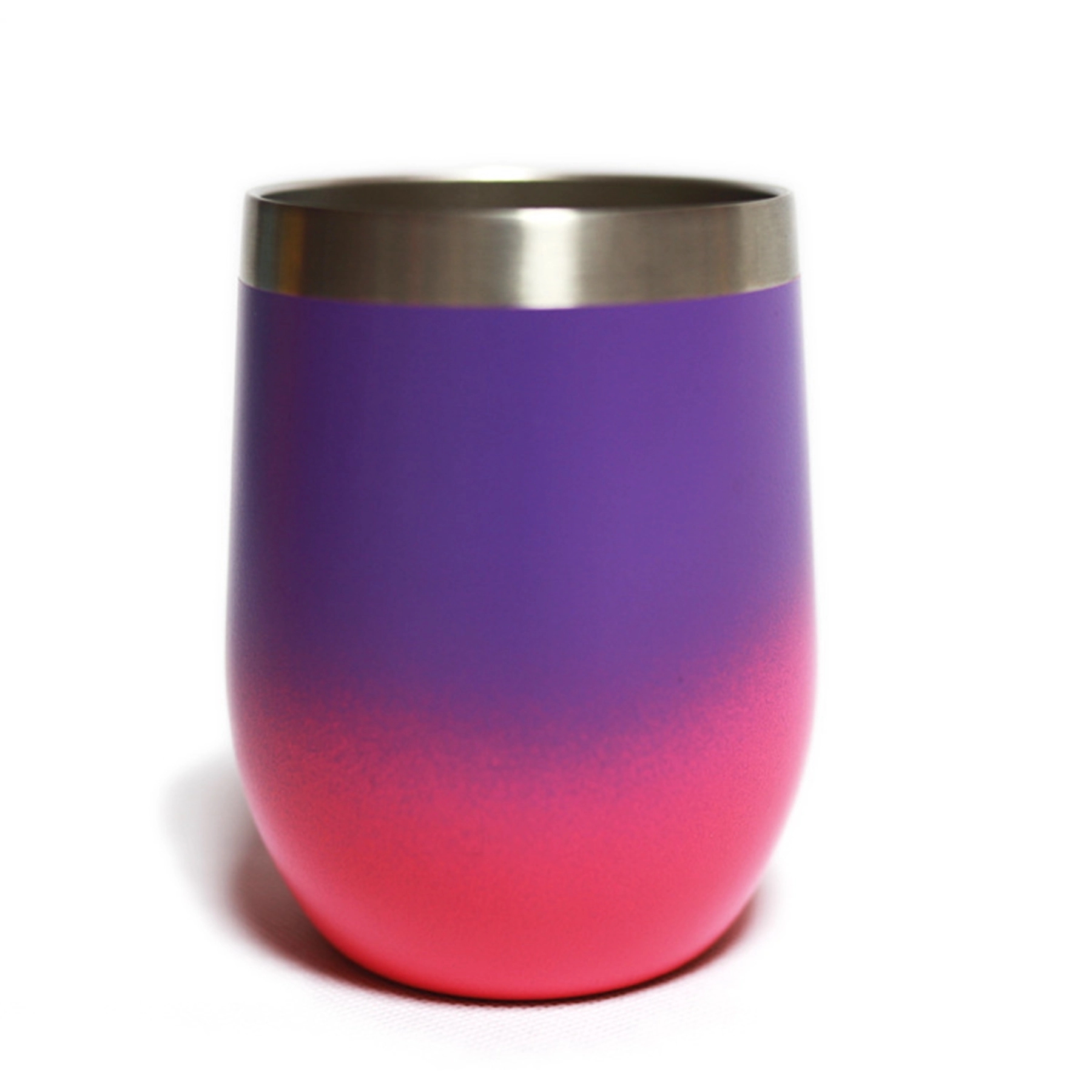 12oz Gradient Color Wine Tumbler with Lid 14