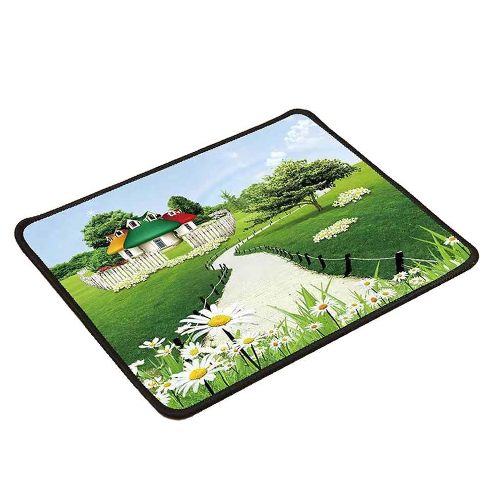 Non-Slip Rubber Base Mouse Pad with Stitched Edge 7