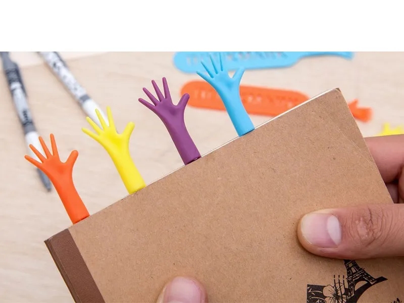 Hand Shaped Silicone Bookmark 6