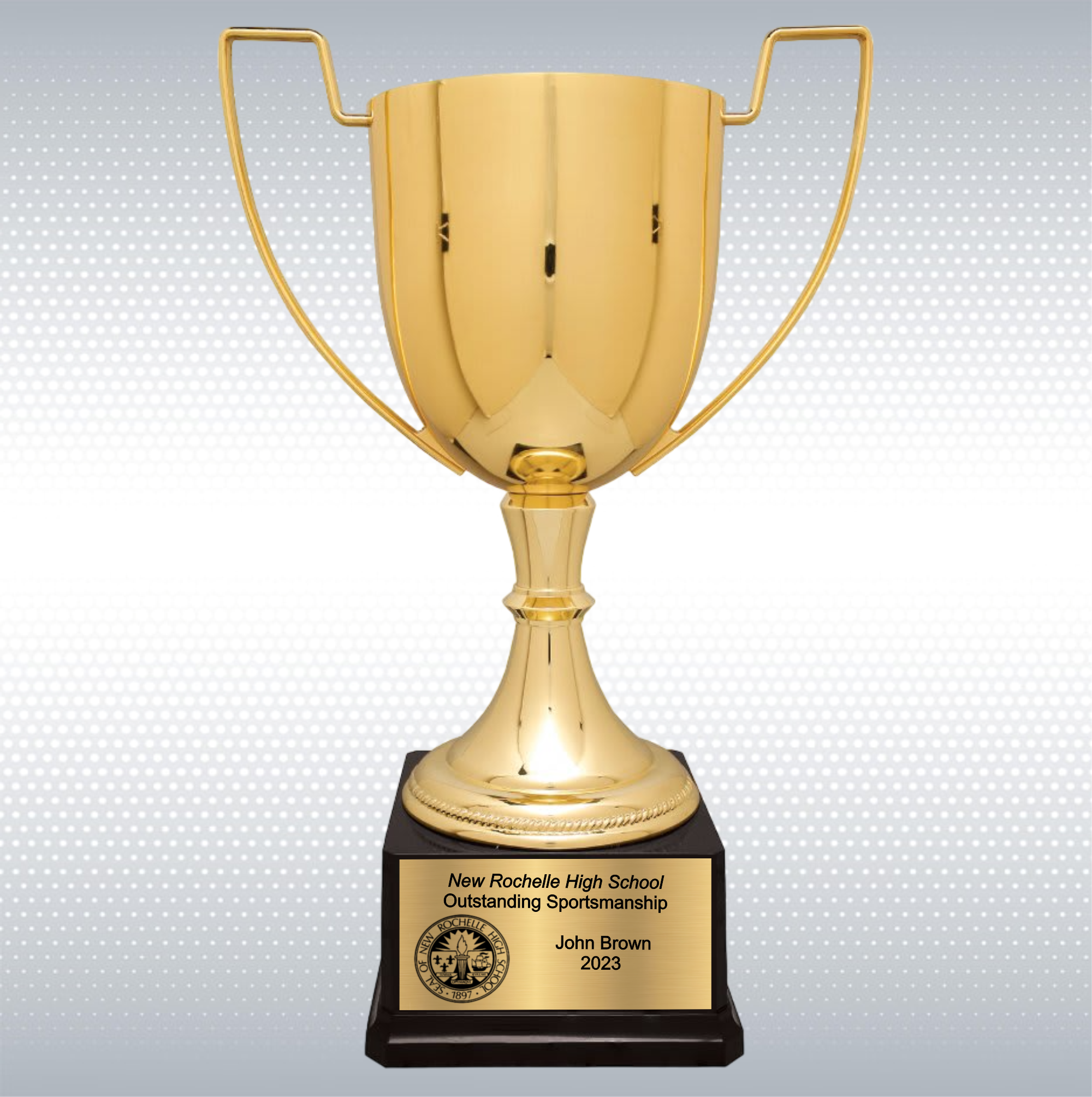 17 1/2" Completed Zinc Cup Trophy on Plastic Base 6